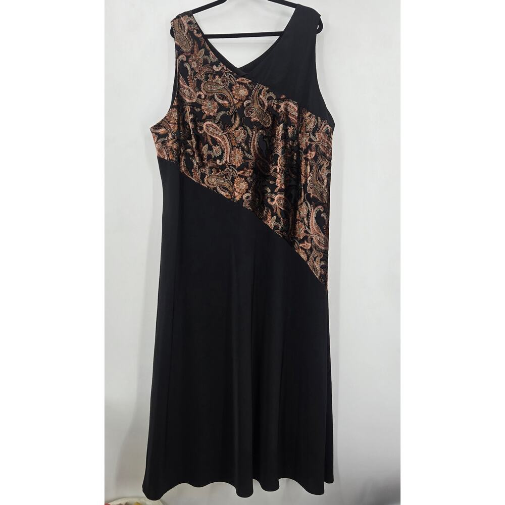 Womens Vintage 90s Y2K Whimsigoth Dark Romantic Burnout Velvet Midi Dress 23